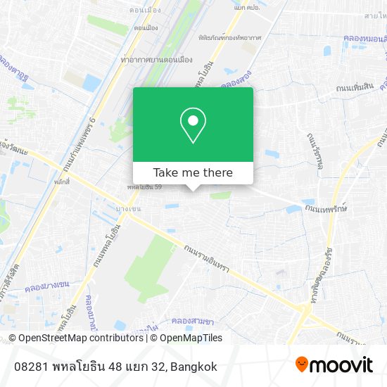 08281 พหลโยธิน 48 แยก 32 map