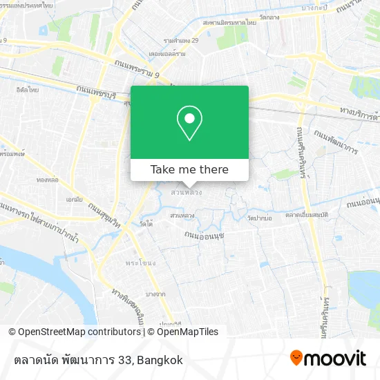 ตลาดนัด พัฒนาการ 33 map