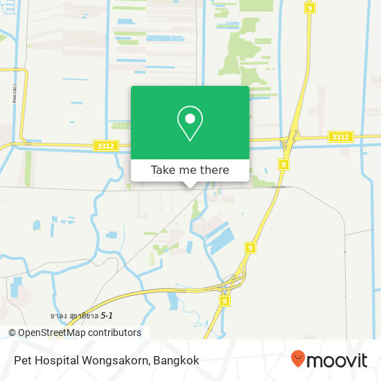 Pet Hospital Wongsakorn map