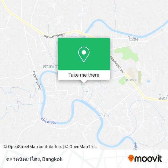 ตลาดนัดเปโตร map