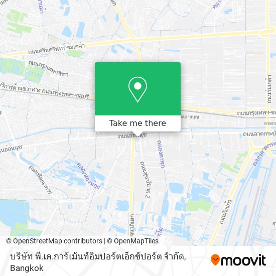 บริษัท​ พี.เค.การ์เม้นท์อิมปอร์ตเอ็กซ์ปอร์ต จำกัด map