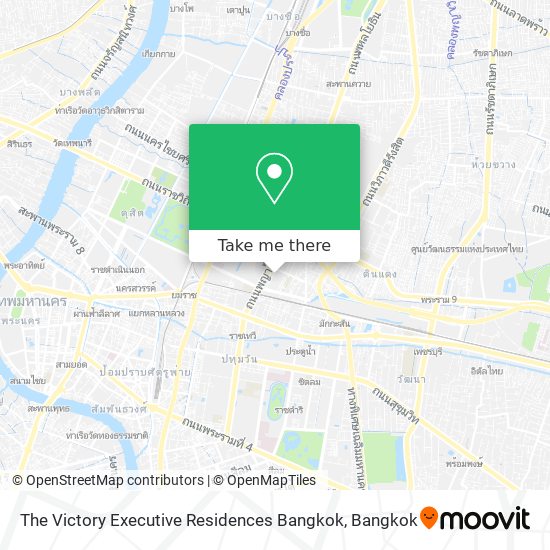 The Victory Executive Residences Bangkok map