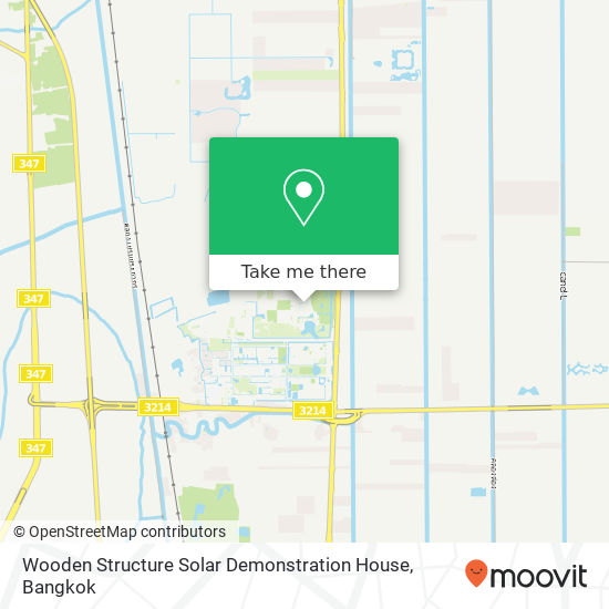 Wooden Structure Solar Demonstration House map