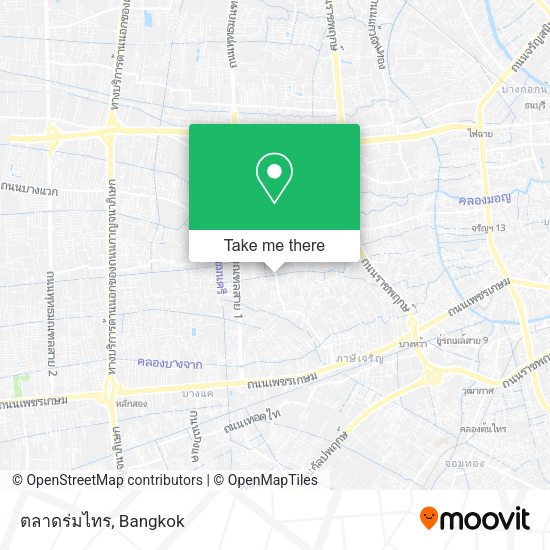 ตลาดร่มไทร map