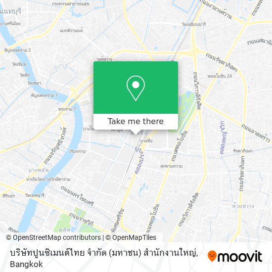 บริษัทปูนซิเมนต์ไทย จำกัด (มหาชน) สำนักงานใหญ่ map