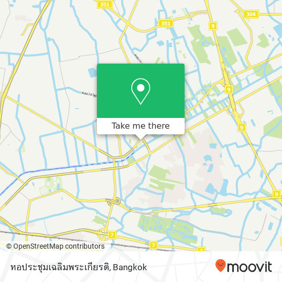 หอประชุมเฉลิมพระเกียรติ map