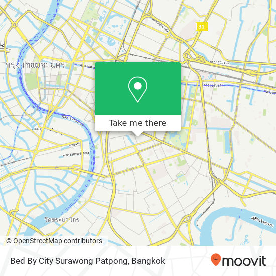 Bed By City Surawong Patpong map