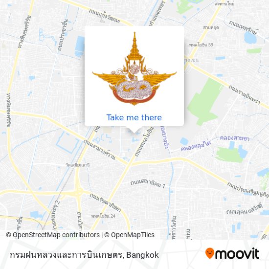 กรมฝนหลวงและการบินเกษตร map