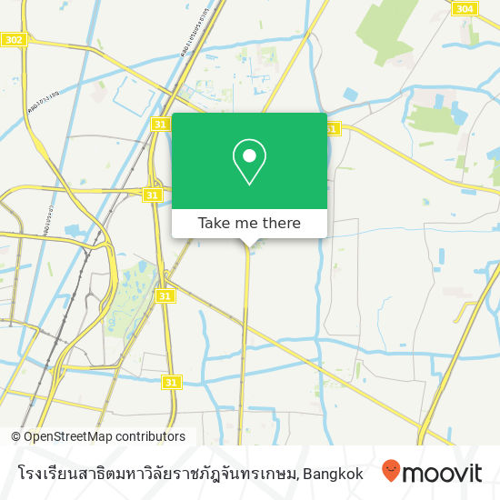 โรงเรียนสาธิตมหาวิลัยราชภัฎจันทรเกษม map