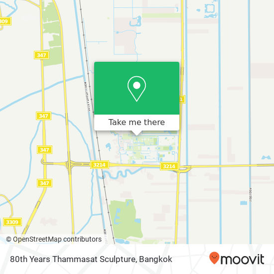 80th Years Thammasat Sculpture map