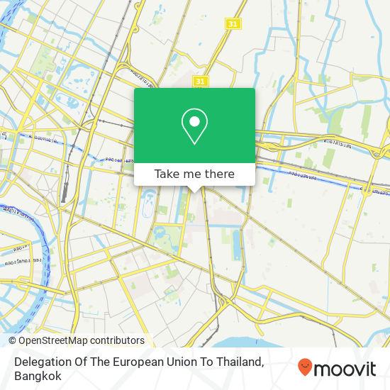 Delegation Of The European Union To Thailand map