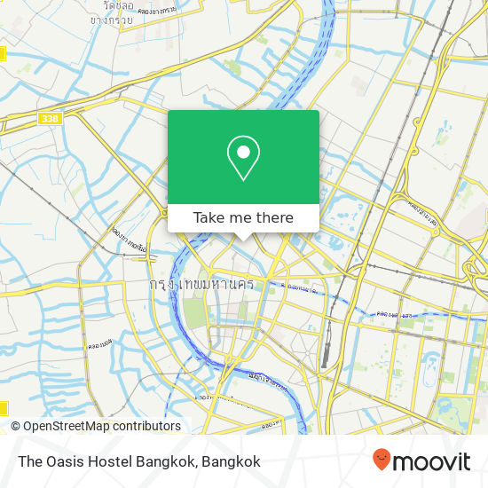 The Oasis Hostel Bangkok map