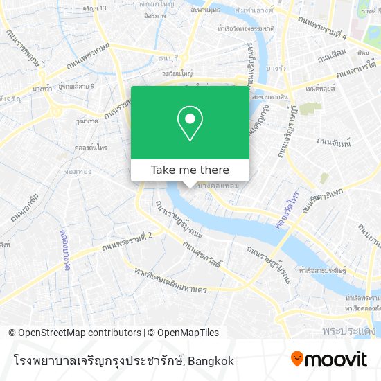 โรงพยาบาลเจริญกรุงประชารักษ์ map