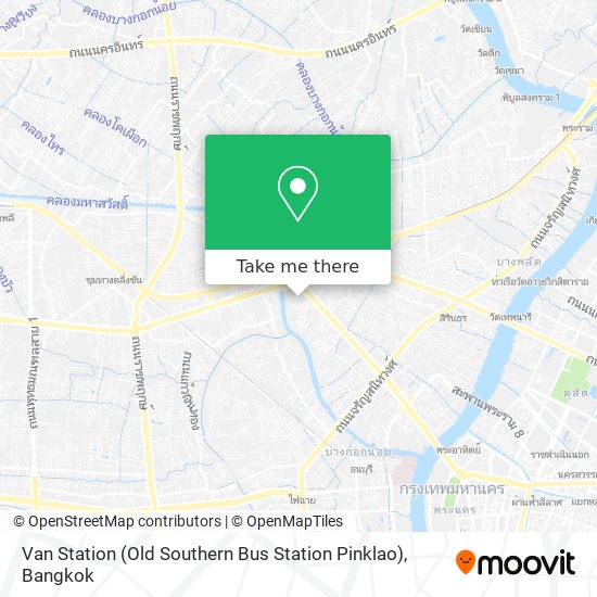 Van Station (Old Southern Bus Station Pinklao) map