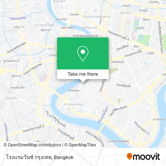 โรงแรมวันซ์ กรุงเทพ map