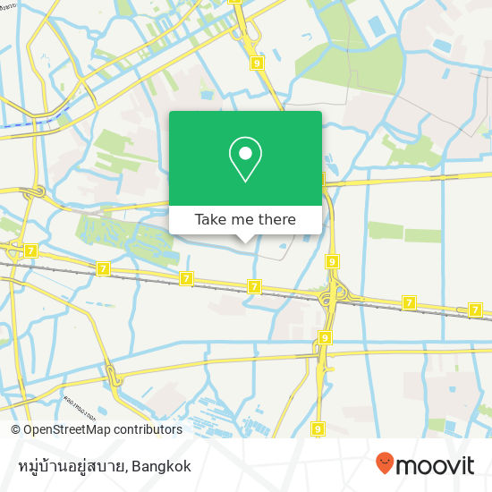 หมู่บ้านอยู่สบาย map