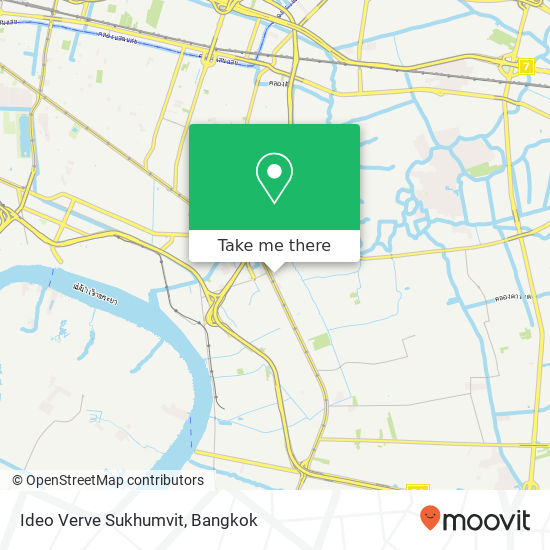 Ideo Verve Sukhumvit map