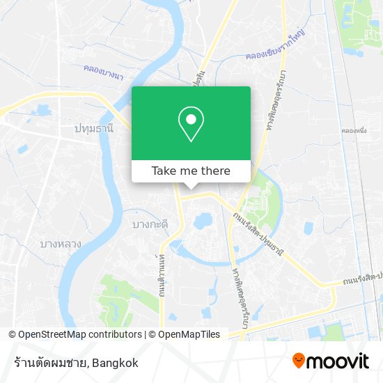 ร้านตัดผมชาย map