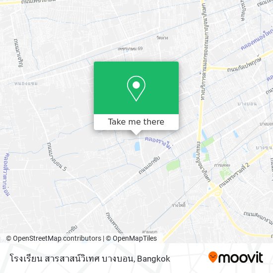 โรงเรียน สารสาสน์วิเทศ บางบอน map