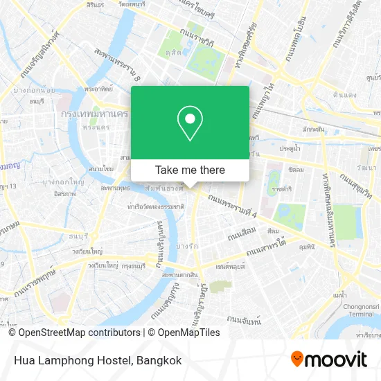 Hua Lamphong Hostel map