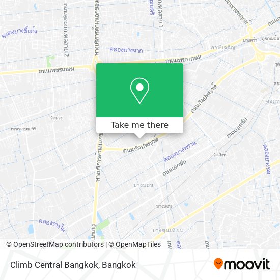 Climb Central Bangkok map