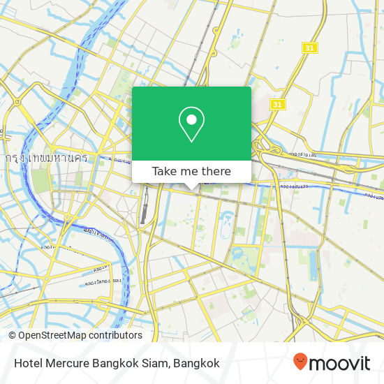 Hotel Mercure Bangkok Siam map