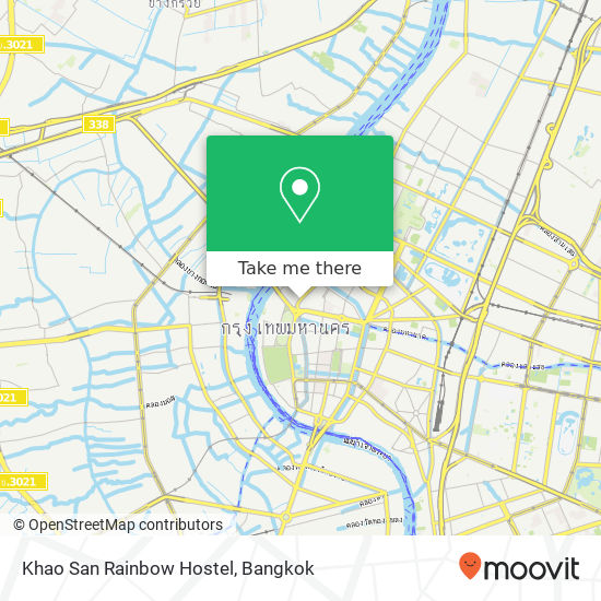 Khao San Rainbow Hostel map