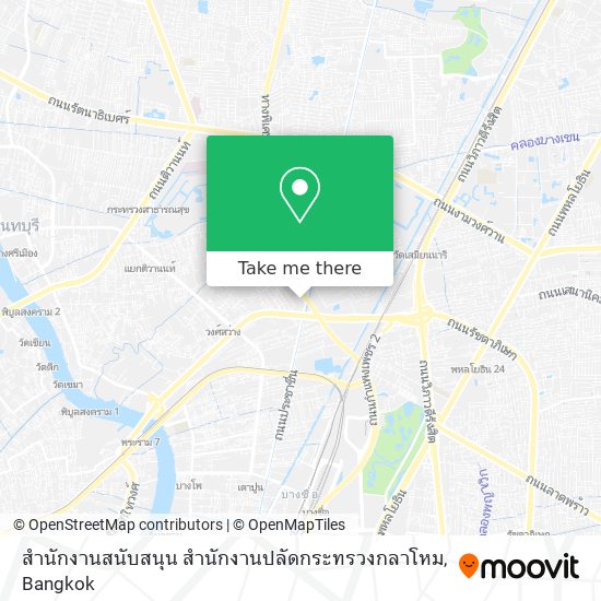 สำนักงานสนับสนุน สำนักงานปลัดกระทรวงกลาโหม map