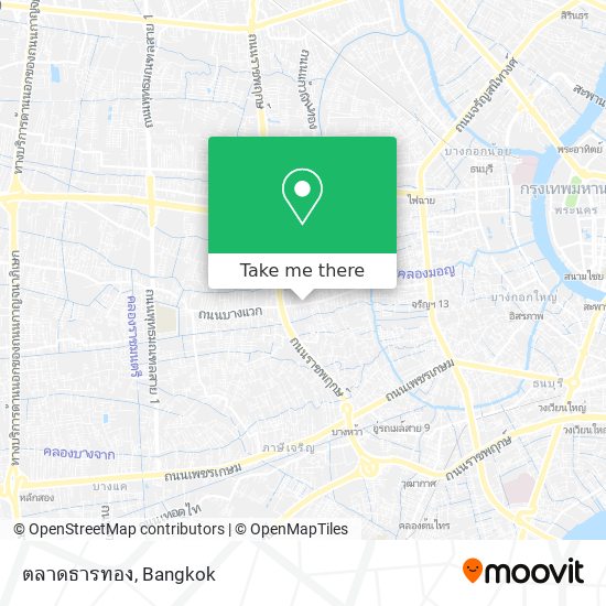 ตลาดธารทอง map