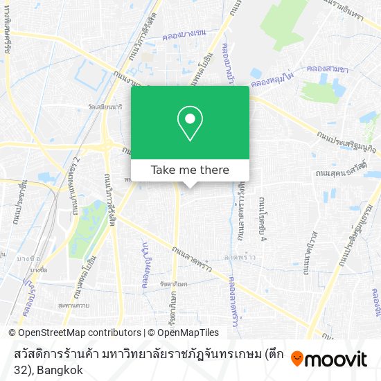 สวัสดิการร้านค้า มหาวิทยาลัยราชภัฏจันทรเกษม (ตึก 32) map