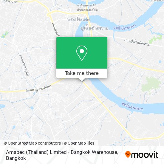 Amspec (Thailand) Limited - Bangkok Warehouse map