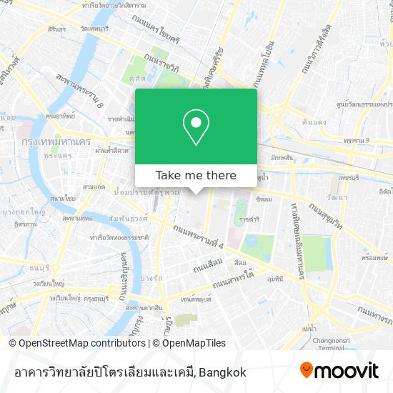 อาคารวิทยาลัยปิโตรเลียมและเคมี map