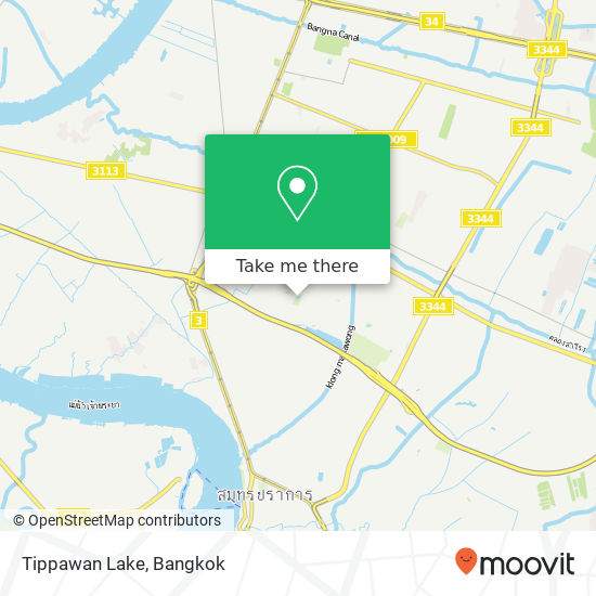 Tippawan Lake map