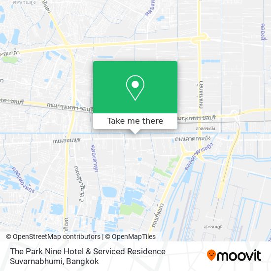 The Park Nine Hotel & Serviced Residence Suvarnabhumi map