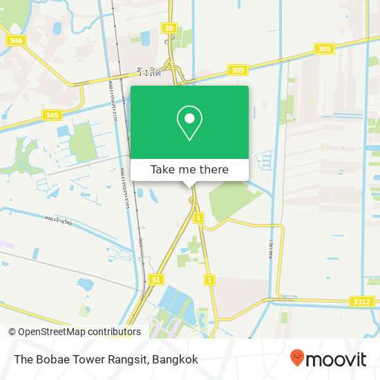 The Bobae Tower Rangsit map