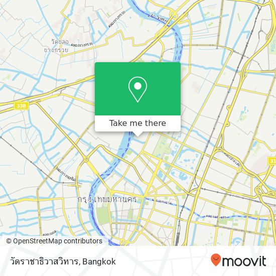 วัดราชาธิวาสวิหาร map