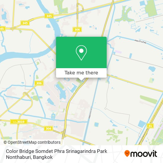 Color Bridge Somdet Phra Srinagarindra Park Nonthaburi map