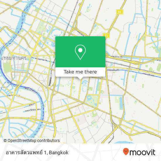 อาคารสัตวแพทย์ 1 map