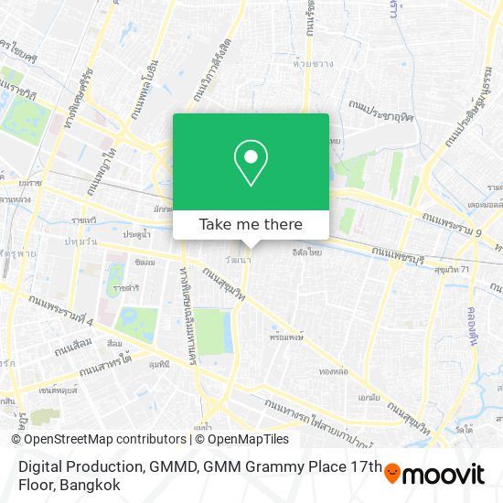 Digital Production, GMMD, GMM Grammy Place 17th Floor map