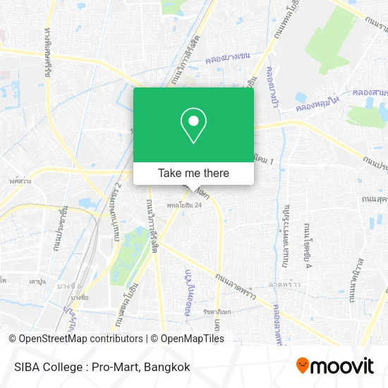 SIBA College : Pro-Mart map
