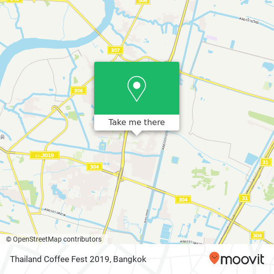 Thailand Coffee Fest 2019 map