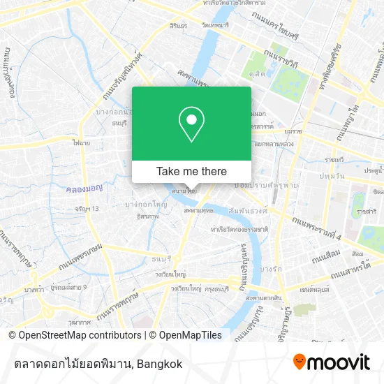 ตลาดดอกไม้ยอดพิมาน map