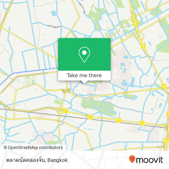 ตลาดนัดคลองจั่น map