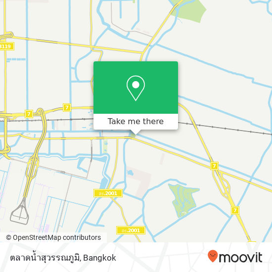 ตลาดน้ำสุวรรณภูมิ map