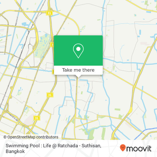 Swimming Pool : Life @ Ratchada - Suthisan map