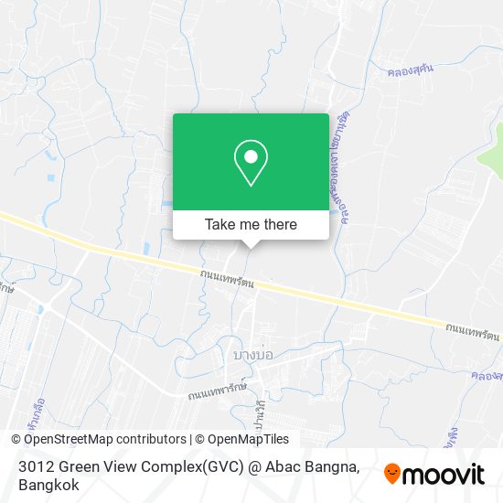 3012 Green View Complex(GVC) @ Abac Bangna map