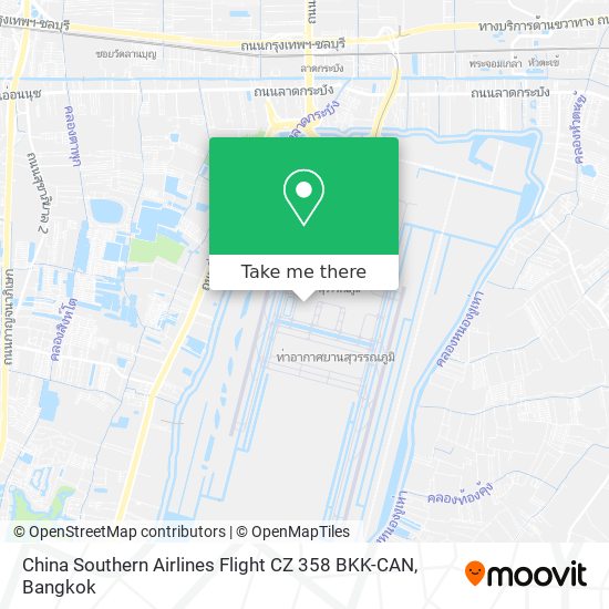 China Southern Airlines Flight CZ 358 BKK-CAN map