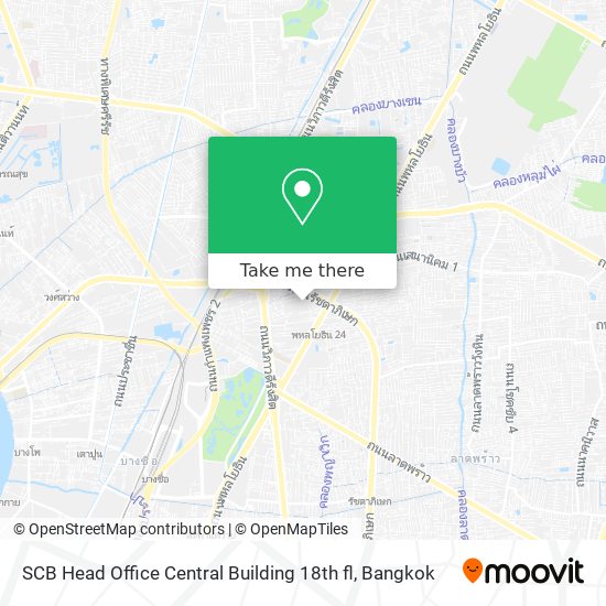 SCB Head Office Central Building 18th fl map