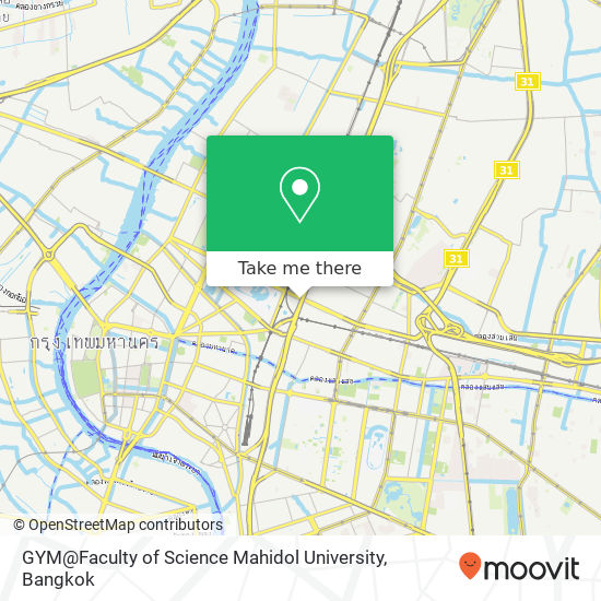 GYM@Faculty of Science Mahidol University map