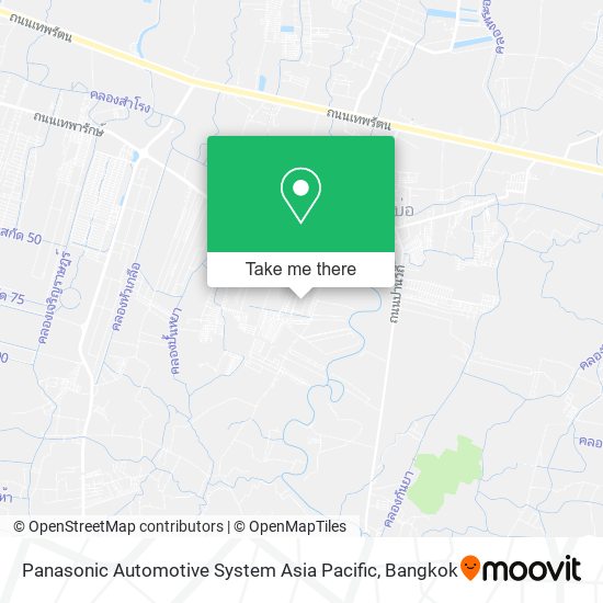 Panasonic Automotive System Asia Pacific map